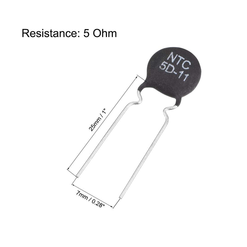 [Australia - AusPower] - uxcell NTC Thermistor Resistors 5D-11 4A 5 Ohm Inrush Current Limiter Temperature Sensors Pack of 20 