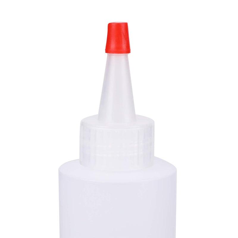 [Australia - AusPower] - Bekith 30 Pack Small Plastic Squeeze Condiment Bottles with Red Tip Cap, 4 Ounce Squirt Bottle For Ketchup, BBQ, Sauces, Syrup, Condiments, Dressings, Arts and Crafts 