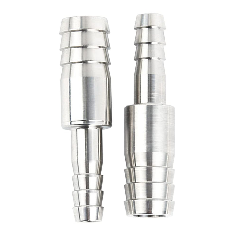 [Australia - AusPower] - Uenede 2PCS Aluminium Reducer 3/16" to 3/8" OD Barb Fittings Reducing Hose Pipe Barb Fitting for Water/Oil/Gas 3/16"-3/8" 