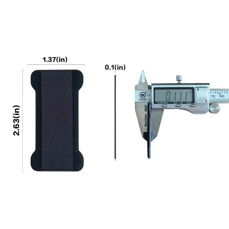 [Australia - AusPower] - WUOJI - Finger Strap Phone Holder - Ultra Thin Anti-Slip Universal Cell Phone Grips Band Holder for Back of Phone -2Pack(Black) Black 