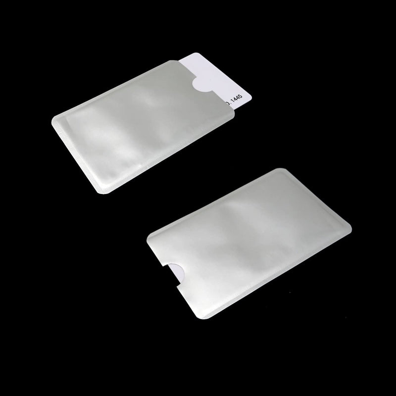 [Australia - AusPower] - Honbay 100PCS Blank Keycard Sleeves Credit Card Protectors Holder Gift Card Sleeve for Credit Cards Bank Cards Bus cards or ID Cards (3.6 x 2.4 inch) 