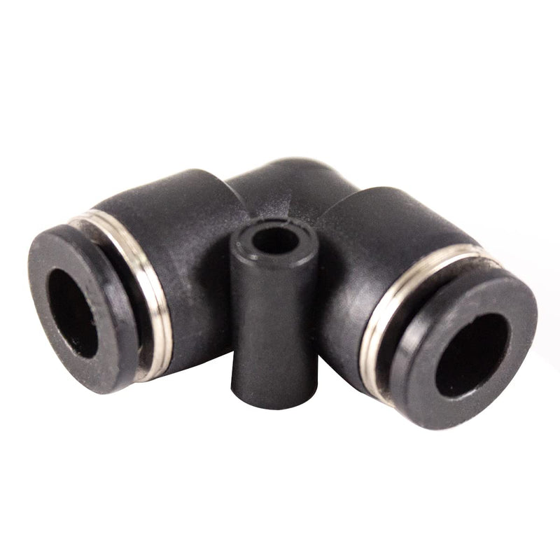 [Australia - AusPower] - 10 Pack Black Straight Push Quick Elbow 1/4 inch Tube OD Push to Connect Air Fittings Push Lock 