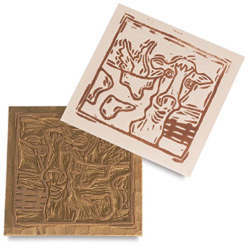 [Australia - AusPower] - Soft Cut Linoleum Set -10 Pack Printmaking Carving Sheet Block Printing Sheets Art Studio/Class Pack Easy to Carve Wonder Plate (3" x 5") 3" x 5" 