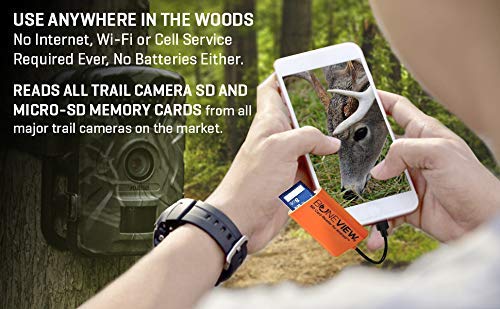[Australia - AusPower] - SD Card Reader for Android - Type C USB Trail Camera Viewer, Photo & Video from All Game Cam Memory on Any Smart Phone, Samsung, Moto, LG + Free MicroUSB OTG Adapter, Includes Zipper Case 