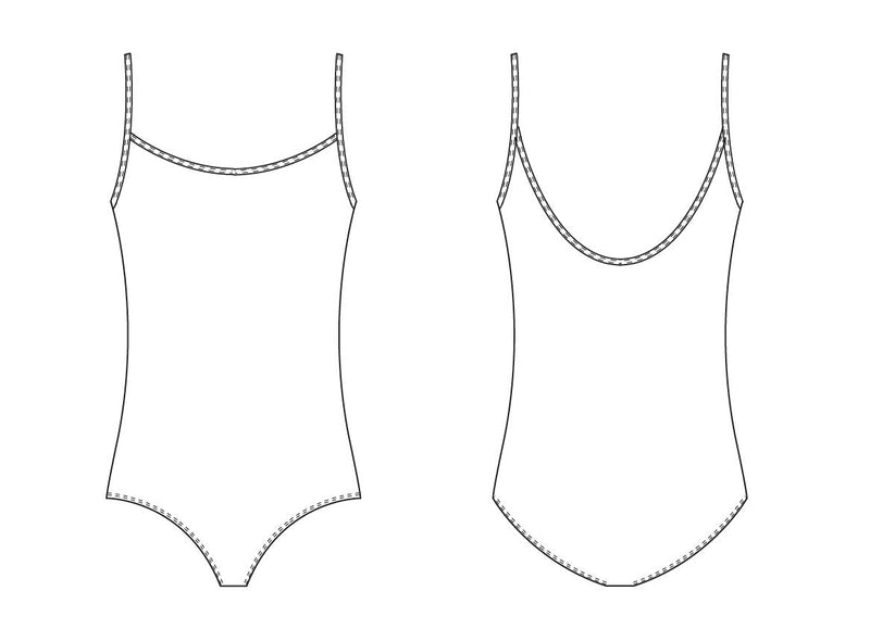 [Australia - AusPower] - Bloch Dance Girls Plie Mid-High Back/Scoop Front Camisole Leotard Burgundy 12 