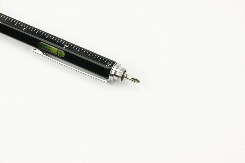 [Australia - AusPower] - [2-Pack] 5-in-1 Universal Touch Screen Stylus + Ballpoint Pen + Ruler + Level + Screwdriver for Phone Tablet PC iPhone iPad Samsung LG 