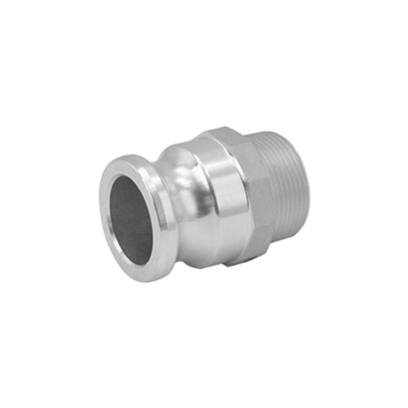 [Australia - AusPower] - SAFBY 2 PCS Type F Aluminum Global Cam and Groove Hose Fitting,2“ Plug x2” NPT Male with 2 PCS 2“ Camlock Gasket Fitting (2") 2 Inch 