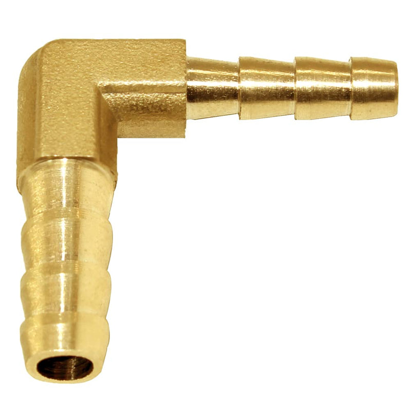 [Australia - AusPower] - Joywayus Reducer Elbow 3/16" to 1/4" Reducing Hose Barb 90 Degree L Right Angle Brass Fitting Water/Fuel/Air 3/16 x 1/4 