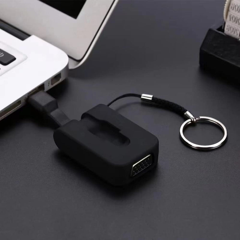 [Australia - AusPower] - Cablecc 1080P USB 3.1 Type C to VGA Converter Male to Female USB-C Adapter Cable for Pixel Black VGA 