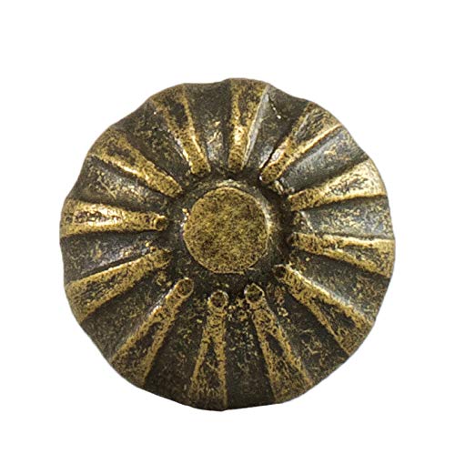 [Australia - AusPower] - decotacks® Upholstery Tacks, Furniture Nails, Pins 7/16" Head Diameter - 100 Pcs [Antique Brass Daisy] DX54AB 