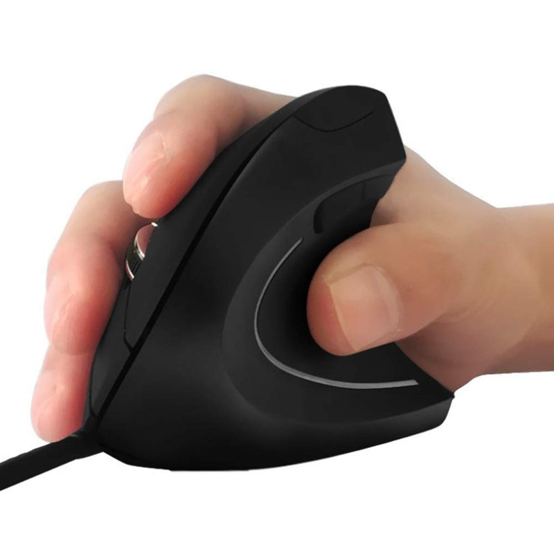 [Australia - AusPower] - Ai5G Wired Vertical Mouse Adjustable DPI Laptop Desktop Computer Mouse Optical Mice (for Right Hand) for Right Hand 