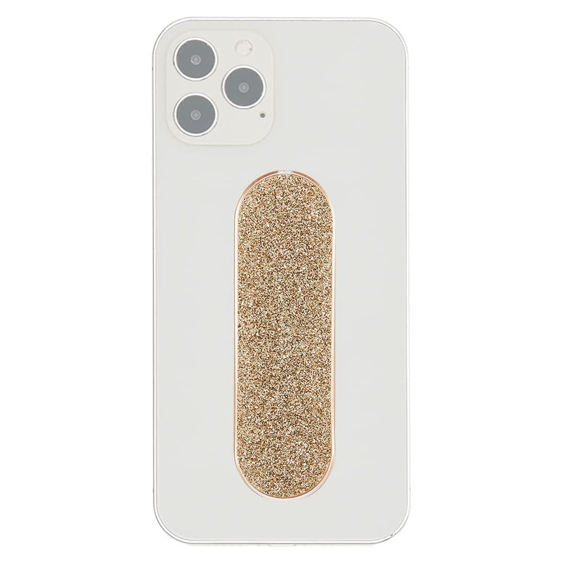 [Australia - AusPower] - MOMOSTICK_Flat Stick : Phone Grip/Stand/Holder | Wireless Charging | Apply (Google) Pay | New Finger Grip for All Smartphones - Glitter Gold 