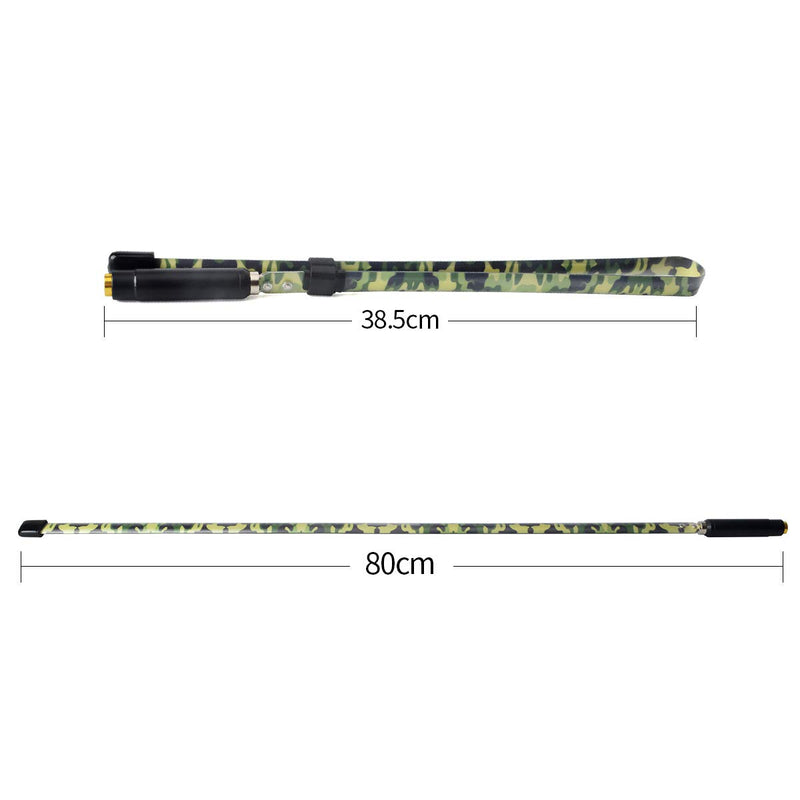 [Australia - AusPower] - UAYESOK Dual Band 5.2dBi Foldable CS Tactical Ham Radio Antenna Camouflage 31.5inch SMA Male VHF/UHF Walkie Talkie Antenna for TYT TH-F8 TH-UV3R YAESU Handheld Two Way Radio 