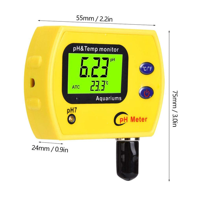 [Australia - AusPower] - Digital PH Meter, 2-in-1 Portable PH Water Quality Test Meter with - 50°C-70°C (- 58°F-158°F) Temperature Measurement, 0.00-14.00PH PH Measurement for Drinking Water, Pool, Hydroponics, Aquarium.(US) Us 