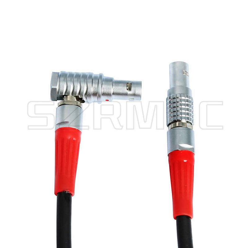 [Australia - AusPower] - SZRMCC 0B 4 Pin Male to Right Angle 0B 4 Pin Male Cforce Lens Motor Cable for ARRI LBUS FIZ MDR Wireless Focus Straight-Right Angle 
