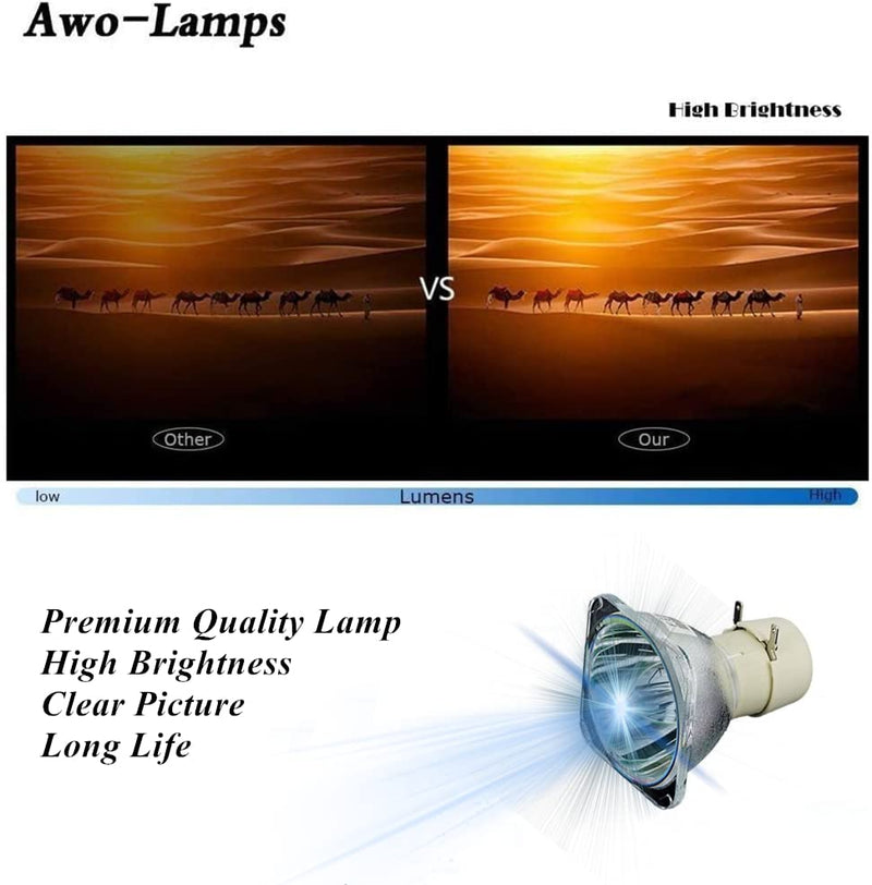[Australia - AusPower] - AWO Original Projector Lamp Bulb BL-FU260C / SP.72Y01GC01 / NP35LP / NP40LP for OPTOMA EH416,WU416,X416,DH400,DH401,DU380,W416 for NEC NP-V302H,NP-V332W,NP-V332X,V302H,V332W,V332X,VE303G,VE303XG 