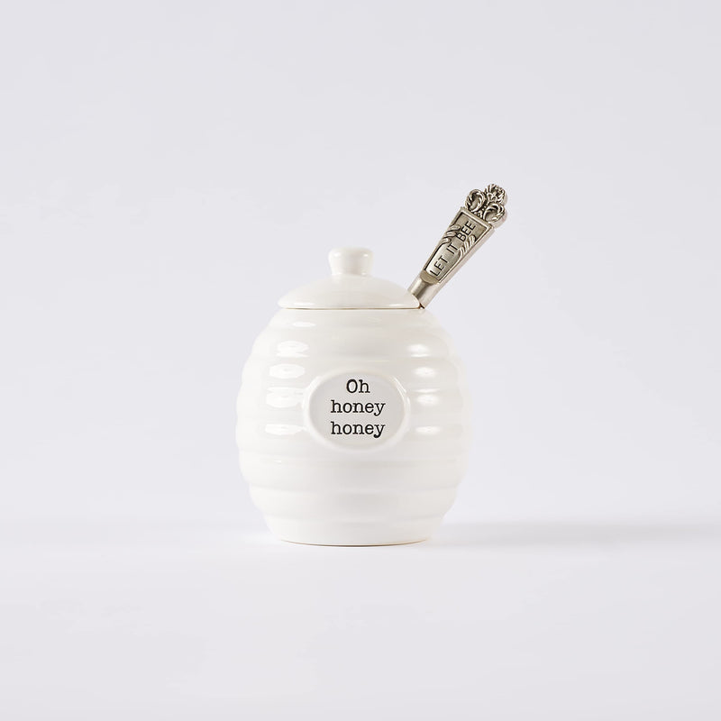 [Australia - AusPower] - Mud Pie Honey Pot Serving Set, 4x3, Bee Hive 