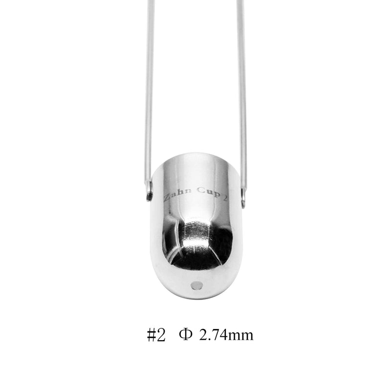 [Australia - AusPower] - BAOSHISHAN NO.2 Zahn Cup Viscosity Cup #2 Dip Type 44ml Stainless Steel Viscometer Flow Cup for Paint Finishes Oil Dye Sauce Honey 