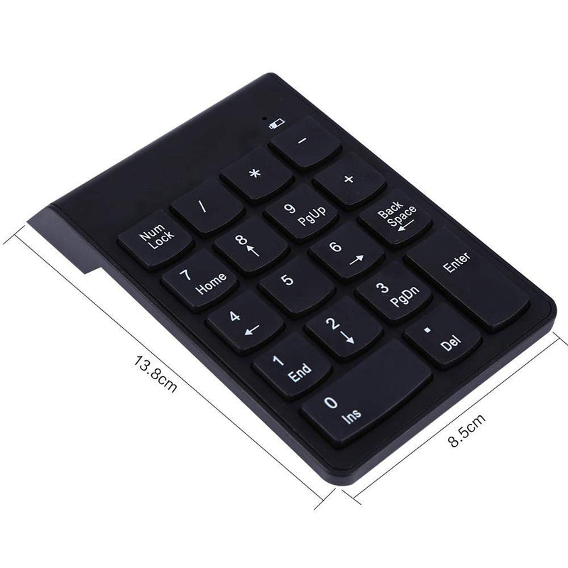 [Australia - AusPower] - Mini Wired USB Numeric Keypad 18 Keys Slim Number Pad for Desktop Laptop PC 