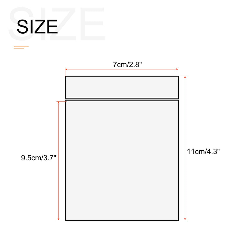 [Australia - AusPower] - MECCANIXITY Anti Static Bags Shielding Bag 2.8x4.3inch(7x11cm) Red Transparent Resealable for Hard Drive HDD SSD 100pcs 