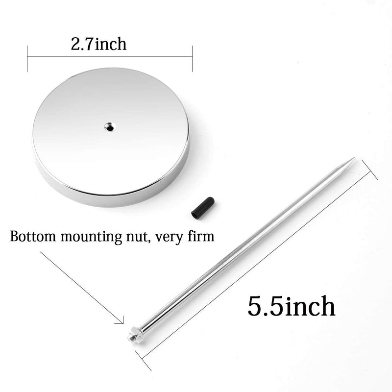 [Australia - AusPower] - 4pcs Desk Receipt Holder Bill Fork Receipt Spike Stick Silver Restaurant Check Spindle 5.5 Inch by HRLORKC… 4 