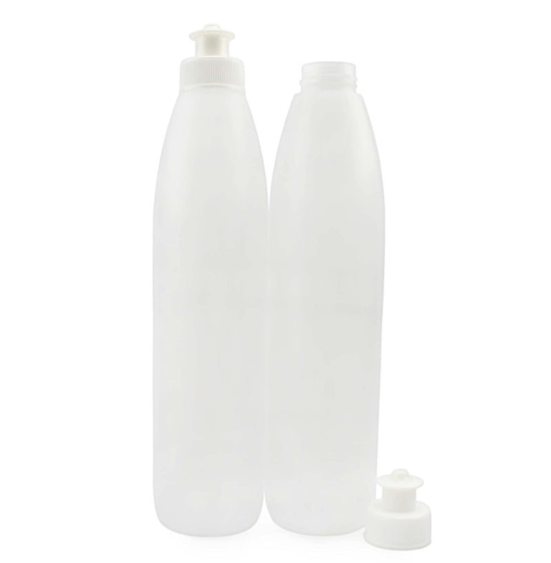 [Australia - AusPower] - Cornucopia 8-Ounce Squeeze Bottles for Dish Soap and Sauces (6-Pack); Push Pull Cap Dispenser HDPE Squirt Bottles Ideal Soap Dispensers, Condiment Squirt Bottles or Personal Hygiene, BPA-Free 