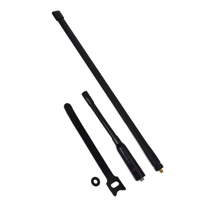 [Australia - AusPower] - HYS Foldable Tactical Handheld Portable Antenna 18.7-Inch with SMA-Female Dual Band VHF/UHF with Gooseneck for UV-5R, UV-82, BF-F8HP, UV-5R V2+ Plus, BF-F9 V2+ Two Way Radios(2 Pack) 