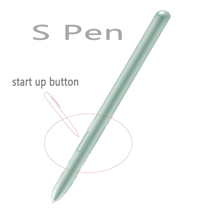 [Australia - AusPower] - Green Galaxy Tab S7 / S7 FE Pen Replacement Pointer Stylus Pen for Samsung Galaxy Tab S7, Tab S7 FE S Pen Stylus (Without Bluetooth) + Tips/Nibs 