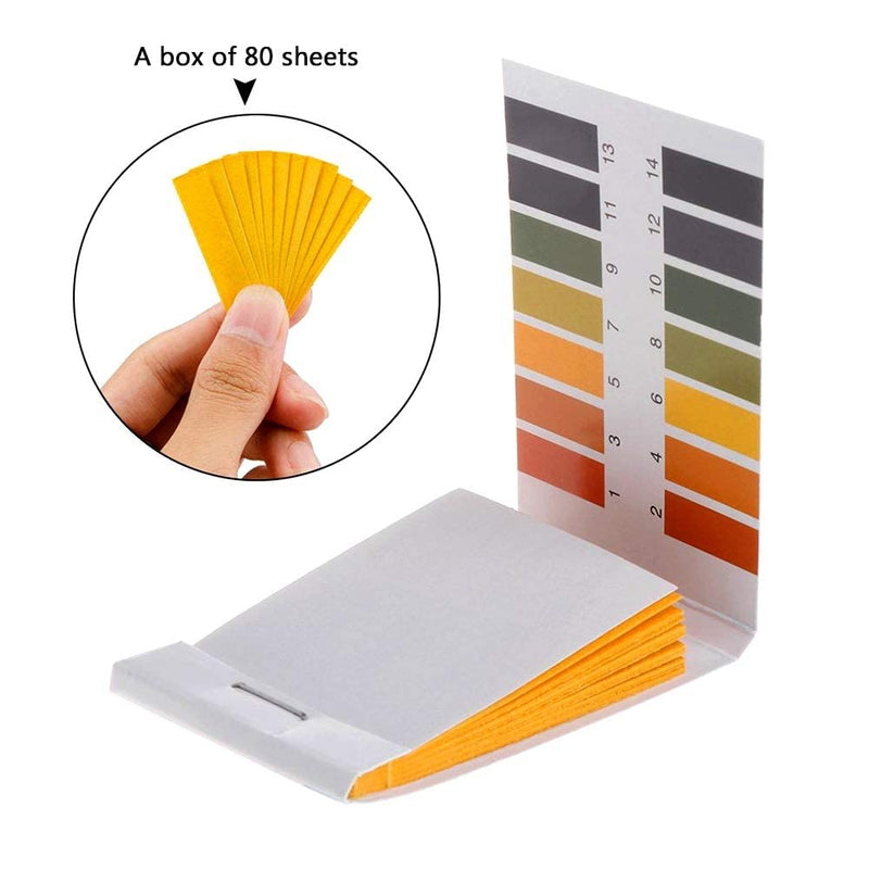 [Australia - AusPower] - Utoolmart pH Test Strips, 320PCS Full Range 1-14 Litmus Paper pH Soap Making Testing Strips for Water Saliva Urine Soil, 4 Packs 