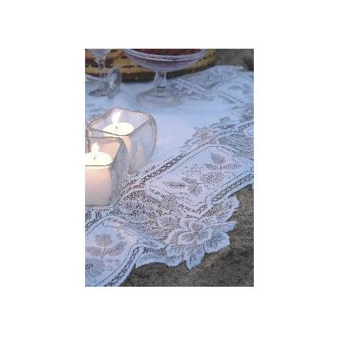 [Australia - AusPower] - Heritage Lace Heirloom 36-Inch by 36-Inch Table Topper, Ecru 