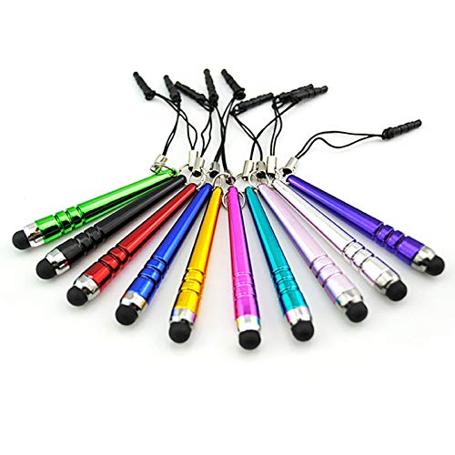 [Australia - AusPower] - 5pack Universal Mini Baseball bat Stylus Touch Pen for Apple Samsung Smart Cell Phone Tablet Android Device (Multi Color Bright) (Multi Color Bright) 