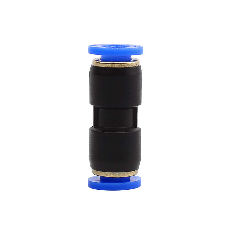 [Australia - AusPower] - SNS SPU-1/4 1/4" Tube OD Plastic Straight Union Pipe Tube Fitting Straight Pneumatic Connector(10 PCS) 