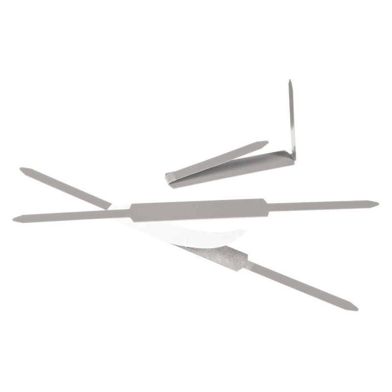 [Australia - AusPower] - ACCO Self-Adhesive Fasteners, 2" Capacity, Economy, 100 Fasteners/Box (70020), Silver (A7070020) 
