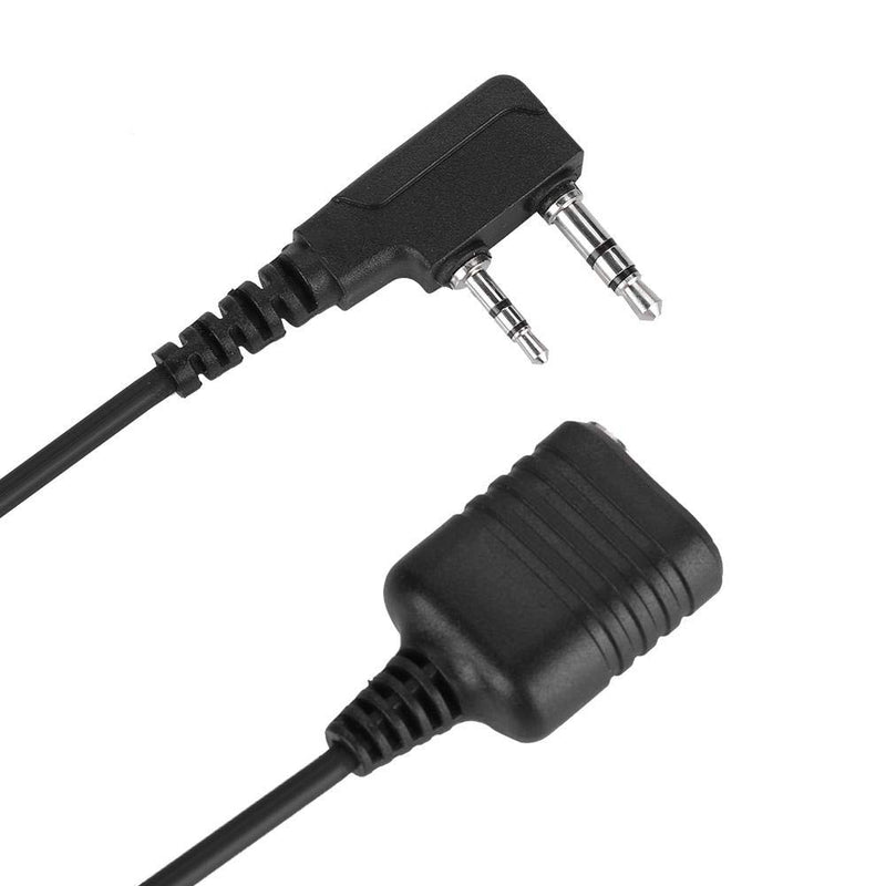 [Australia - AusPower] - Bewinner Microphone Extension Cable for Kenwood Baofeng,K 2-Pin Handheld Microphone Cable for Walkie-Talkie Radio, 2-Pin Type K Speaker Microphone 