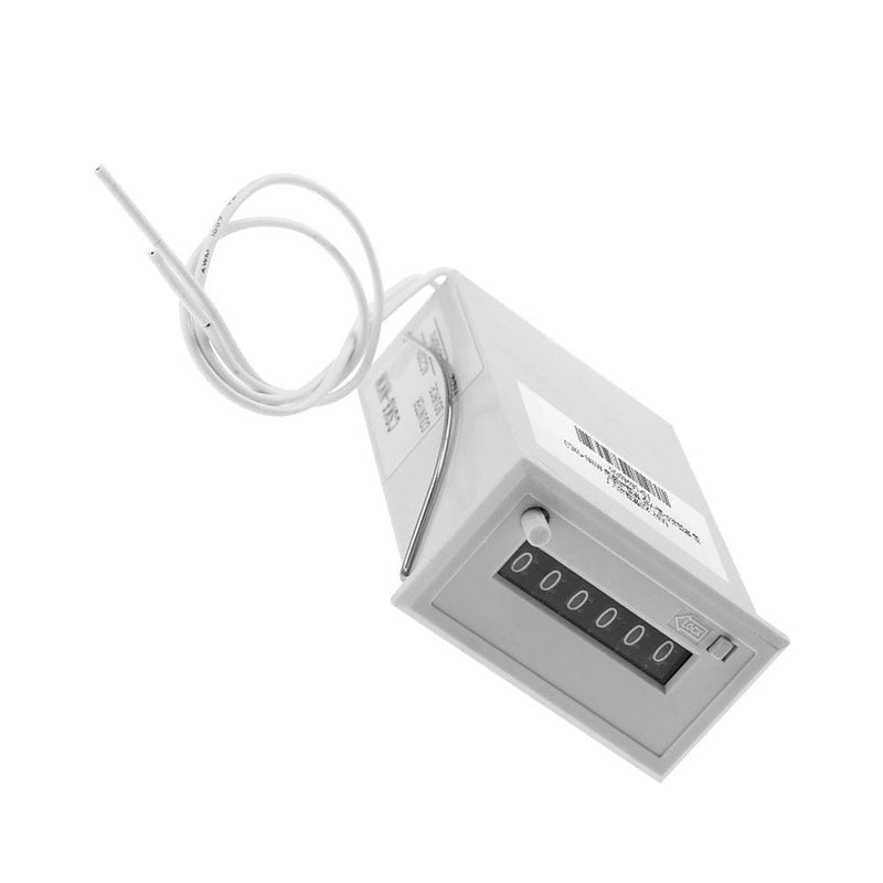 [Australia - AusPower] - 6 Digit Electromagnetic Counter, Frequency Counter High Speed Electromagnetic Pulse Counter AC 220V / AC 110V / DC 24V / DC 12V Used in Petroleum, Textile, Machinery, Mining (#03 DC 24V) 