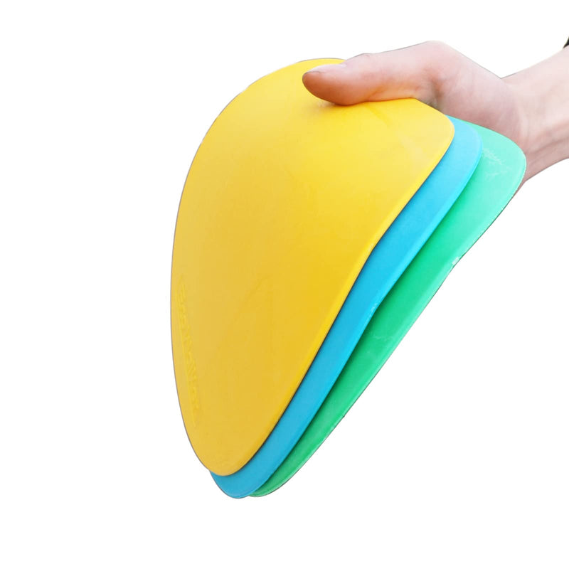 [Australia - AusPower] - Eco Walker Spot Markers 6pcs 4inch 6inch 8inch 10inch 12inch Floor Marker for Kids Agility Training 