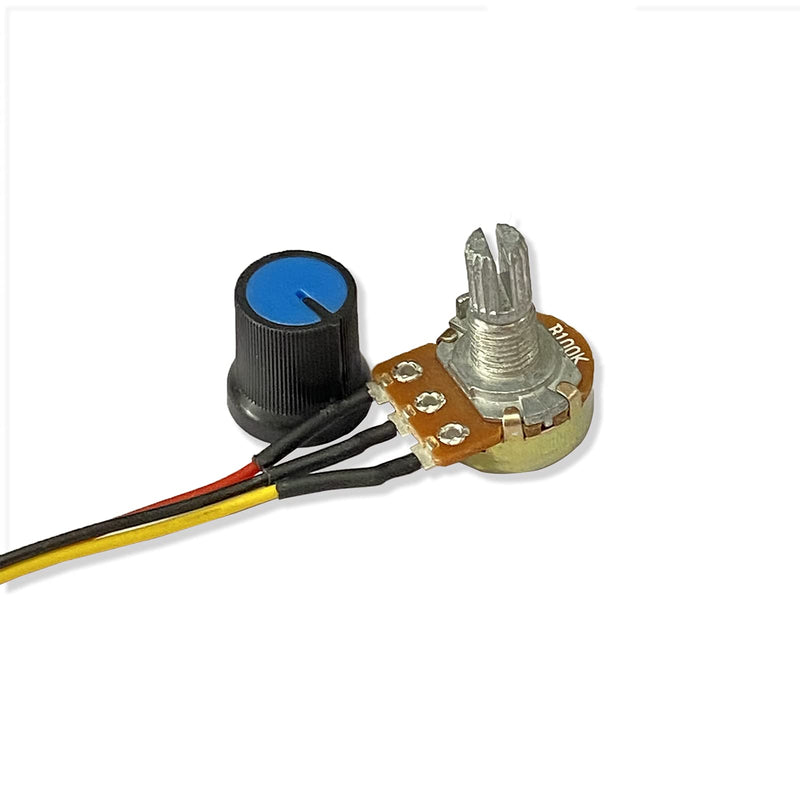 [Australia - AusPower] - Motor Speed Controller 6V-90V DC Motor Pump CCMHCN PWM Speed Controller 15A PLC DC Motor Speed Controller With Control Knob(2 PCS) 