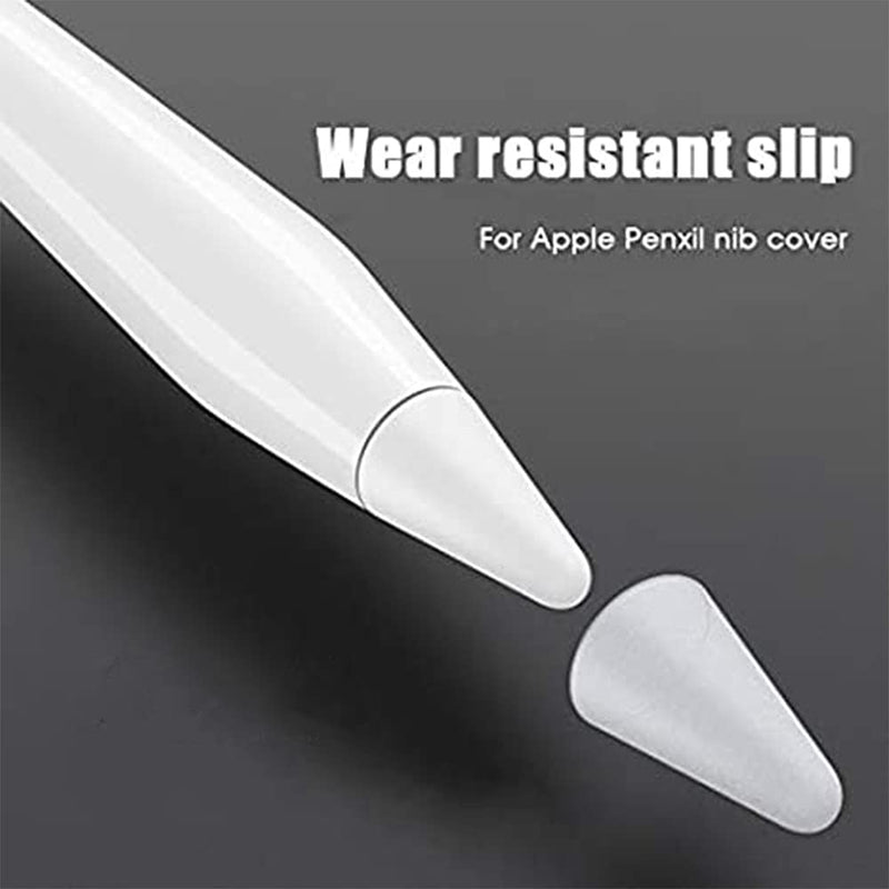 [Australia - AusPower] - (40 Pack) Apple Pencil 2nd Generation and 1st Gen Silicone Nibs Caps Writing Protection Accessories,Silicone Nibs Caps Slim Lightweight Thin Protective Case Noiseless Drawing Fit iPad Pencil(White) 