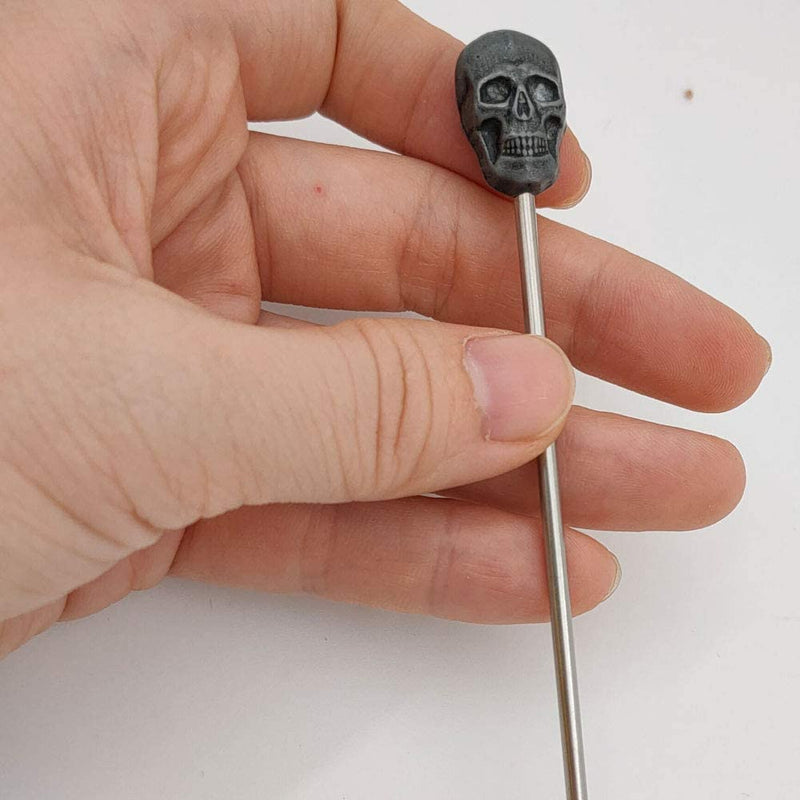 [Australia - AusPower] - Skull Stirring Stick Swizzle Sticks,6 Pcs Drink Stirrers for Party Restaurant Bar Cafe Stir Tea Wine Ice Coffee Vivicap 