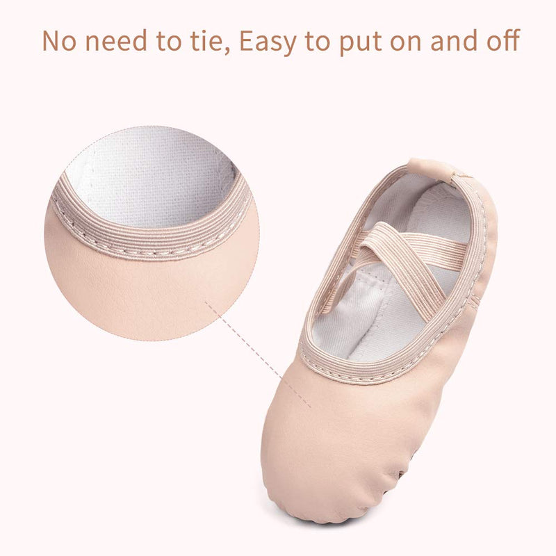 [Australia - AusPower] - Stelle Girls Ballet Dance Shoes Slippers for Kids Toddler 5 Toddler Ballet Pink(beige) 