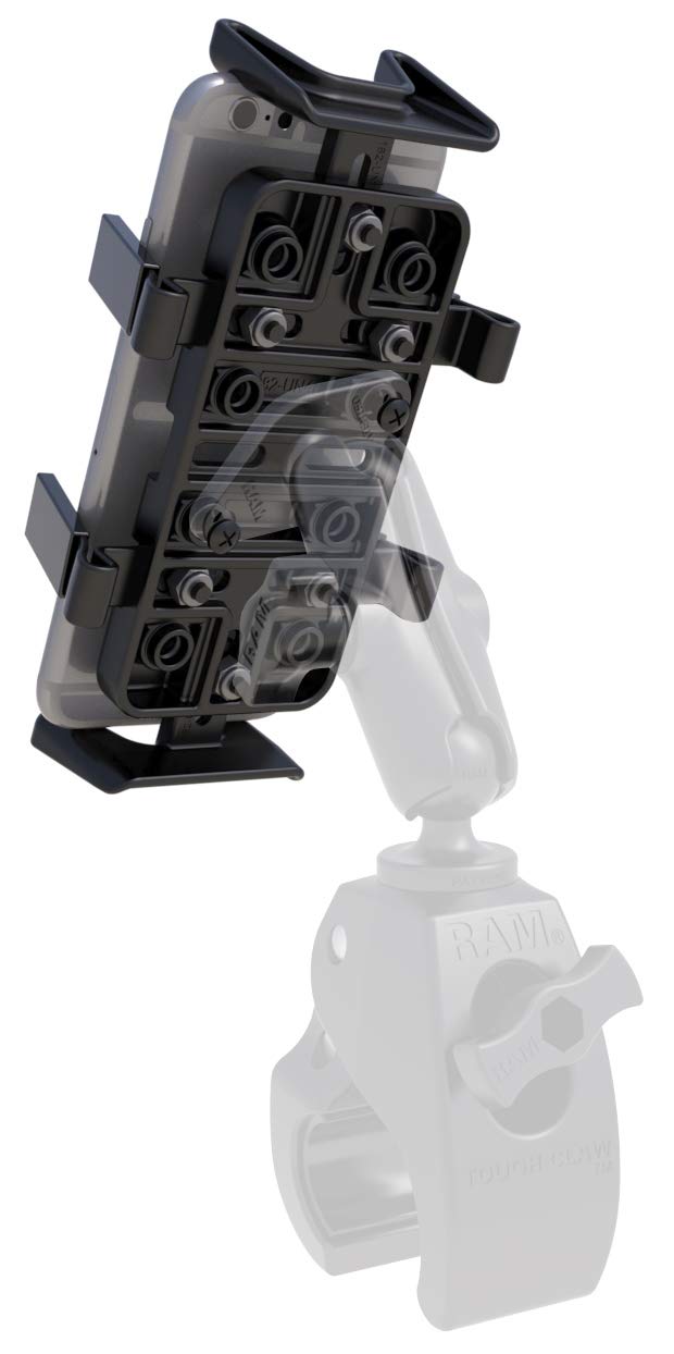 [Australia - AusPower] - RAM Mounts Finger-Grip Universal GPS and Radio Holder RAM-HOL-UN4U Compatible with RAM B 1" and C 1.5" Components 