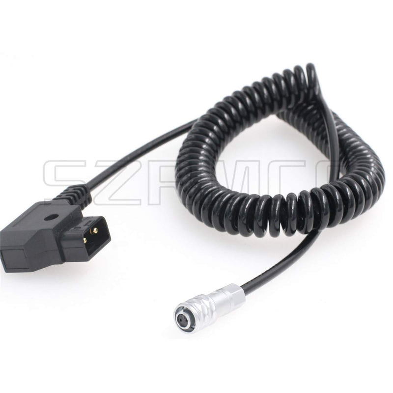 [Australia - AusPower] - SZRMCC D-Tap to BMPCC 4k/6k Coiled Power Cable Weipu SF6 2 Pin to D-Tap Control Cable for Blackmagic Pocket Cinema Camera/Gold Mount V Mount Battery Coiled Cable 