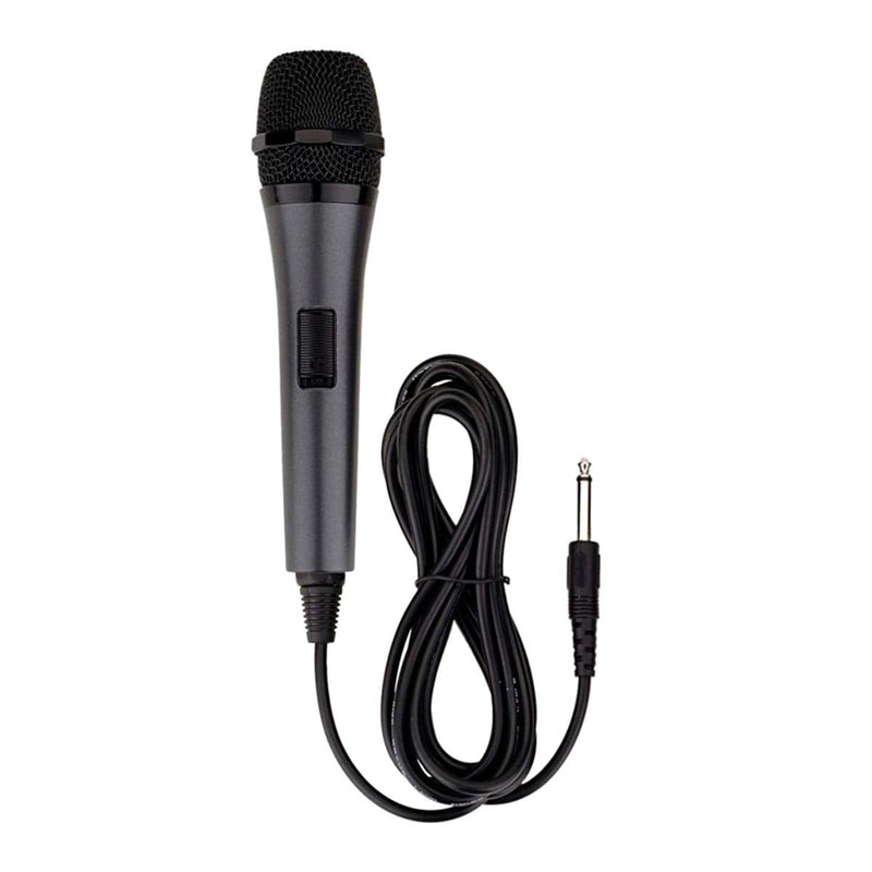[Australia - AusPower] - Singing Machine SMM-205 Unidirectional Dynamic Karaoke Microphone with 10 Ft. Cord, Black, One Size 1 Black & Gold 