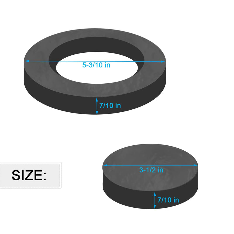 [Australia - AusPower] - Bydorunce Wall Hung Toilet Gasket Z1200-NEOSEAL-GSKT-4 Bonded Neo Seal Closet Gasket Replacement Kits for Wall Hung Toilet Back Outlet Toilet Backflush Toilet Rear Discharge Toilet - Black 