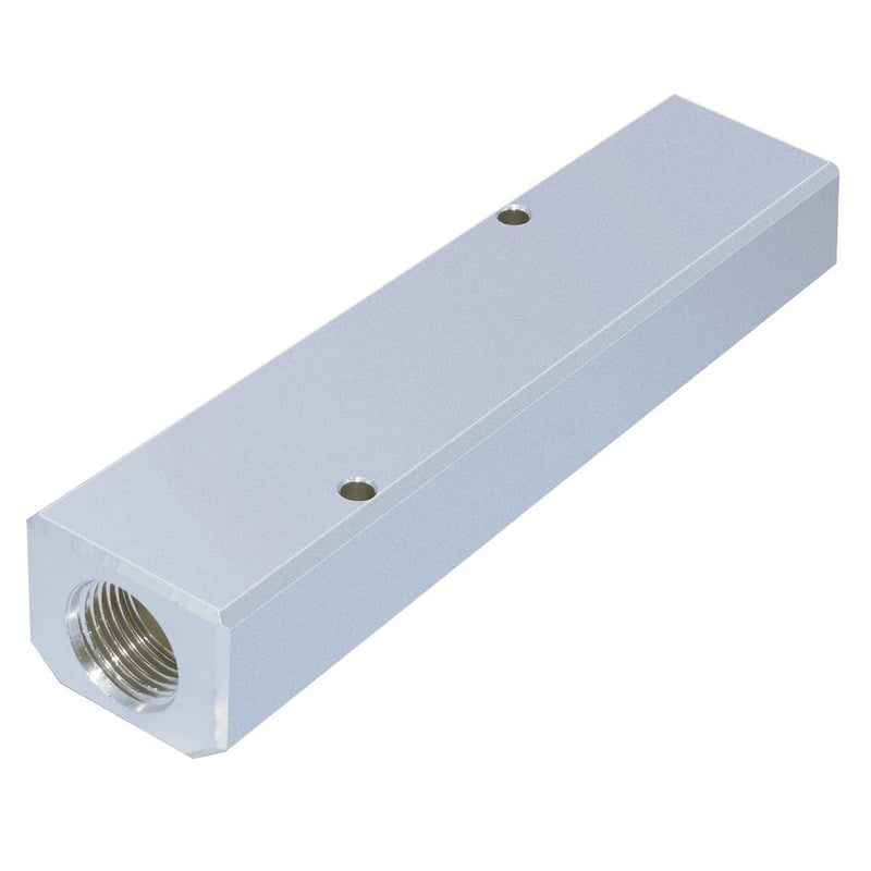 [Australia - AusPower] - Beduan 4 Way 6 Port G1/2" Input Port G1/4" Output Port Aluminum Air Hose Inline Manifold Block Splitter,Pneumatic Air Compressor Manifold Fitting 1 4 Way 6 Ports 