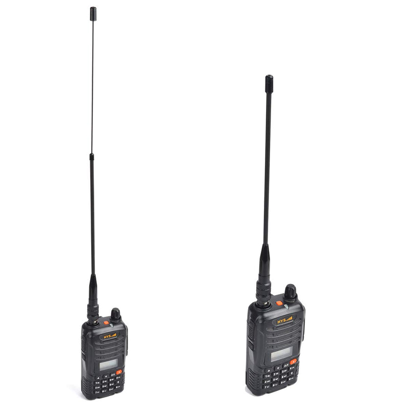[Australia - AusPower] - HYS Dual Band Telescopic/Rod Soft Antenna VHF/UHF BNC (8inch)-(14inch) 2M/70CM Antenna for Vertex HR146, HX300, HX320, HX400 Walkie Talkie 