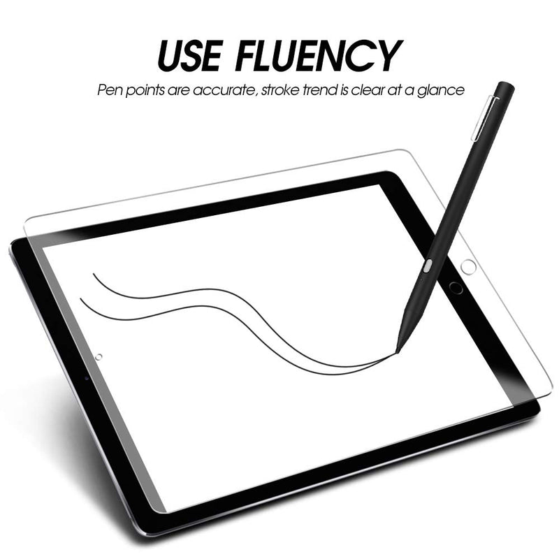[Australia - AusPower] - Awinner Active Stylus Pen, Adjustable Fine Tip Compatible for iPad Pro, iPad,ipad Mini 4,iPhone, Android Tablets-Black 