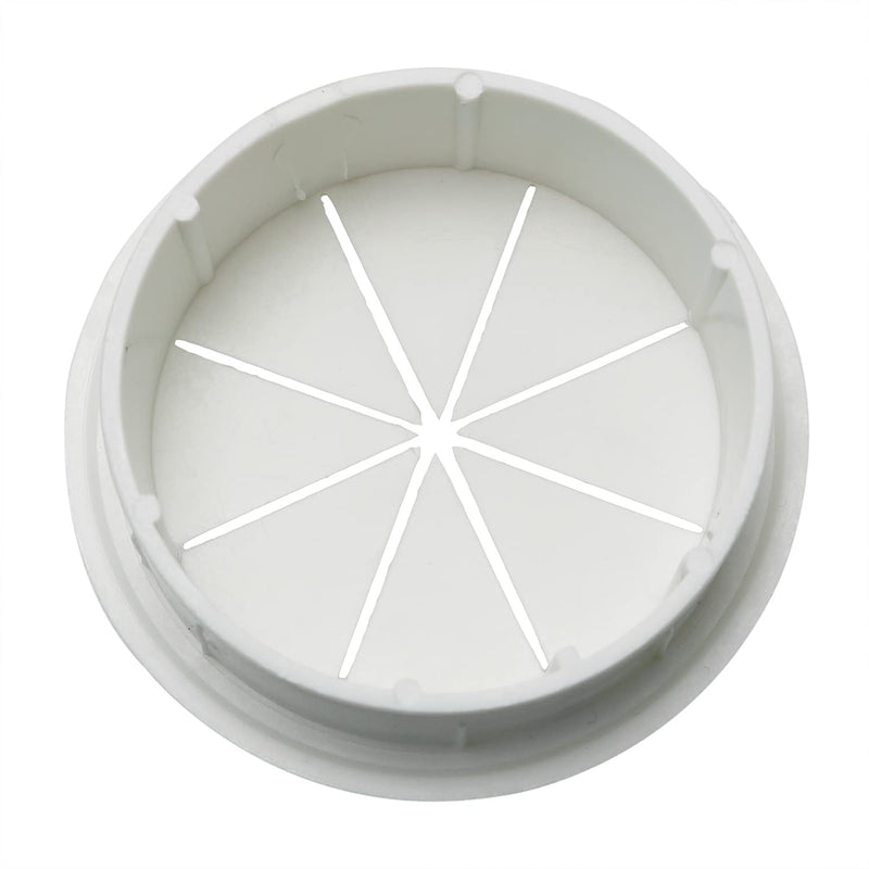 [Australia - AusPower] - HJ Garden 1PC 50mm Desk Cord Grommets Flexible Cable Wire Hole Cover Set Wire Organizer for Office Home PC Desk,White 