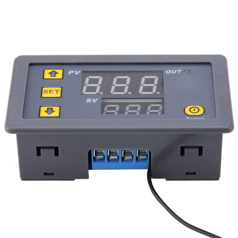 [Australia - AusPower] - Digital Temperature Controller LED Temperature Controller Thermostat Switch Sensor Meter with High Temp Alarm(120V) 