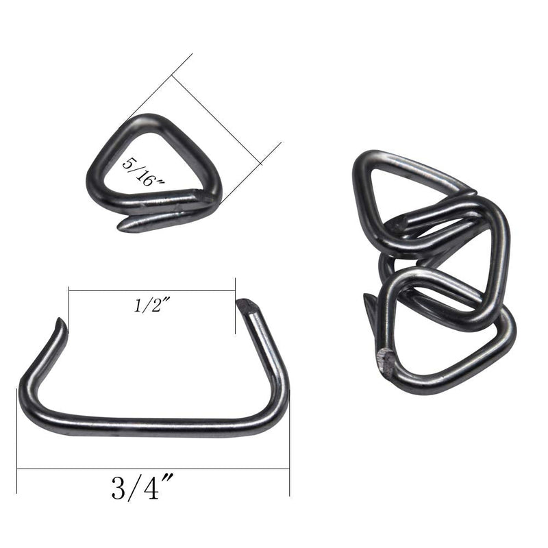 [Australia - AusPower] - HARDK Hog Ring Pliers & 300 Galvanized Hog Rings - Professional Upholstery Installation Kit Straight & 300 pcs set 
